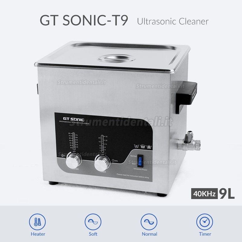 GT SONIC T-Series Digital Ultrasonic Cleaner 2-27L 100-500W wwith Heating Function